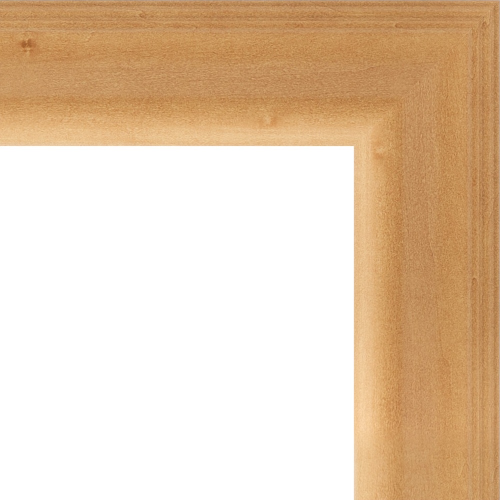 BY 1123 Зеркало с фацетом в багетной раме - сосна 62 mm EVOFORM Exclusive - Вид №4