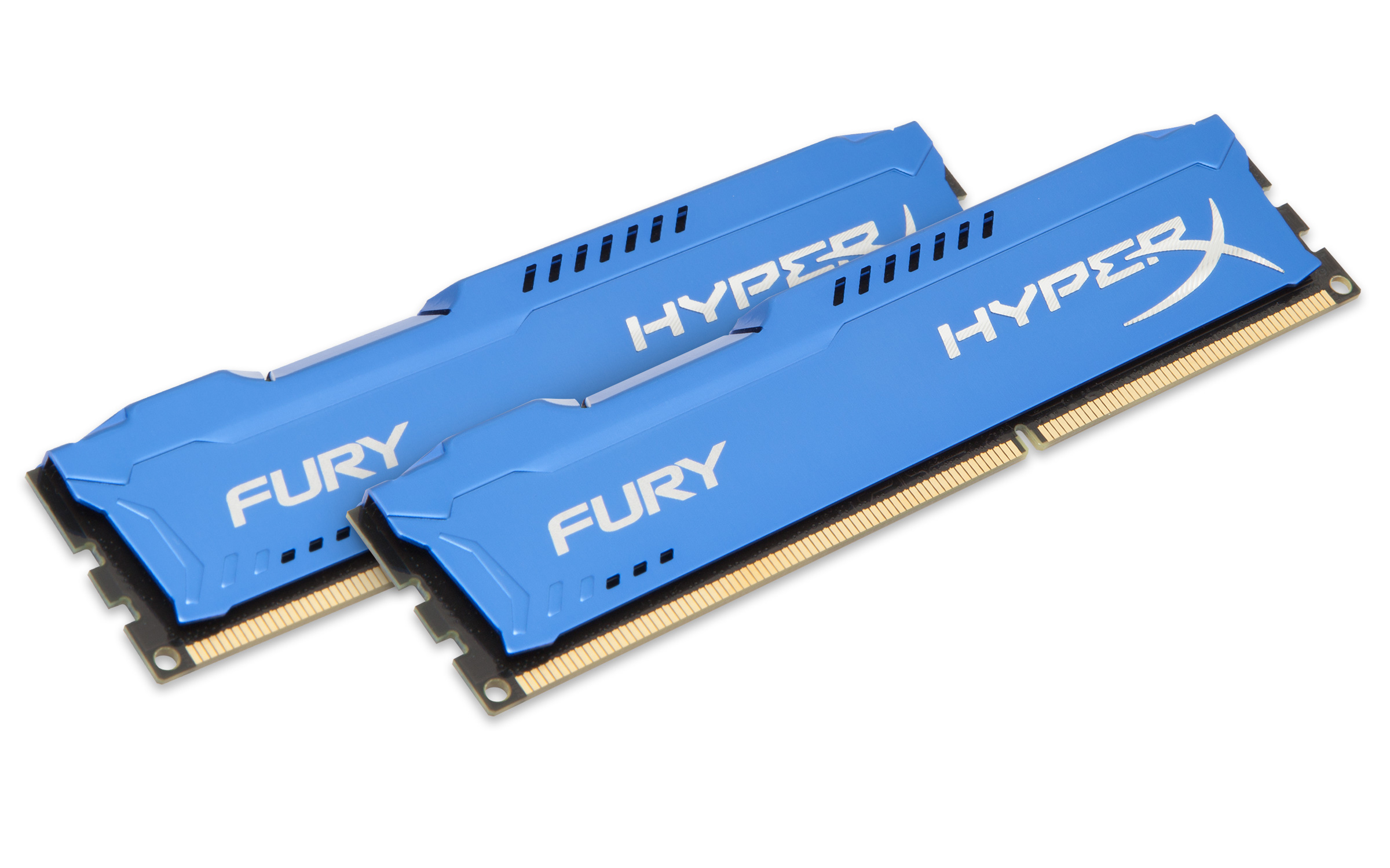 HX318C10FK2/16 16gb 1866mhz ddr3 cl10 dimm (kit of 2) hyperx fury blue series Kingston Santreyd  - Вид №1