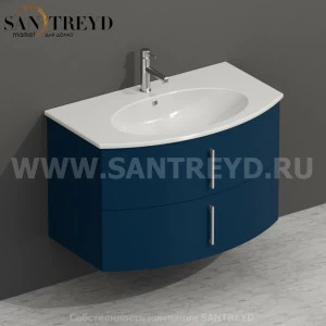 MDMC80Y025 Тумба с двумя ящиками 78 см синяя Globo 4ALL Италия