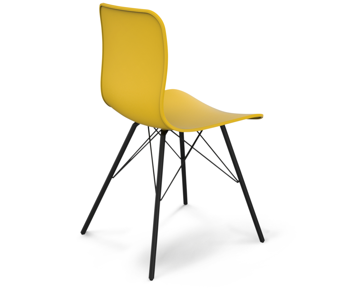 Стул DSR желтый S40 (eames style) SHEFFILTON ДИЗАЙНЕРСКИЕ, EAMES STYLE 015592 Желтый  - Вид №2