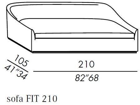 Meridiani 3-х местный тканевый диван со съемным чехлом Lenny fit sun-id-1457490 - Вид №5