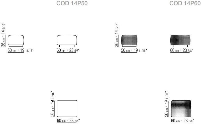 Flexform Пуф из мягкой кожи Bangkok sun-id-1366543 - Вид №4