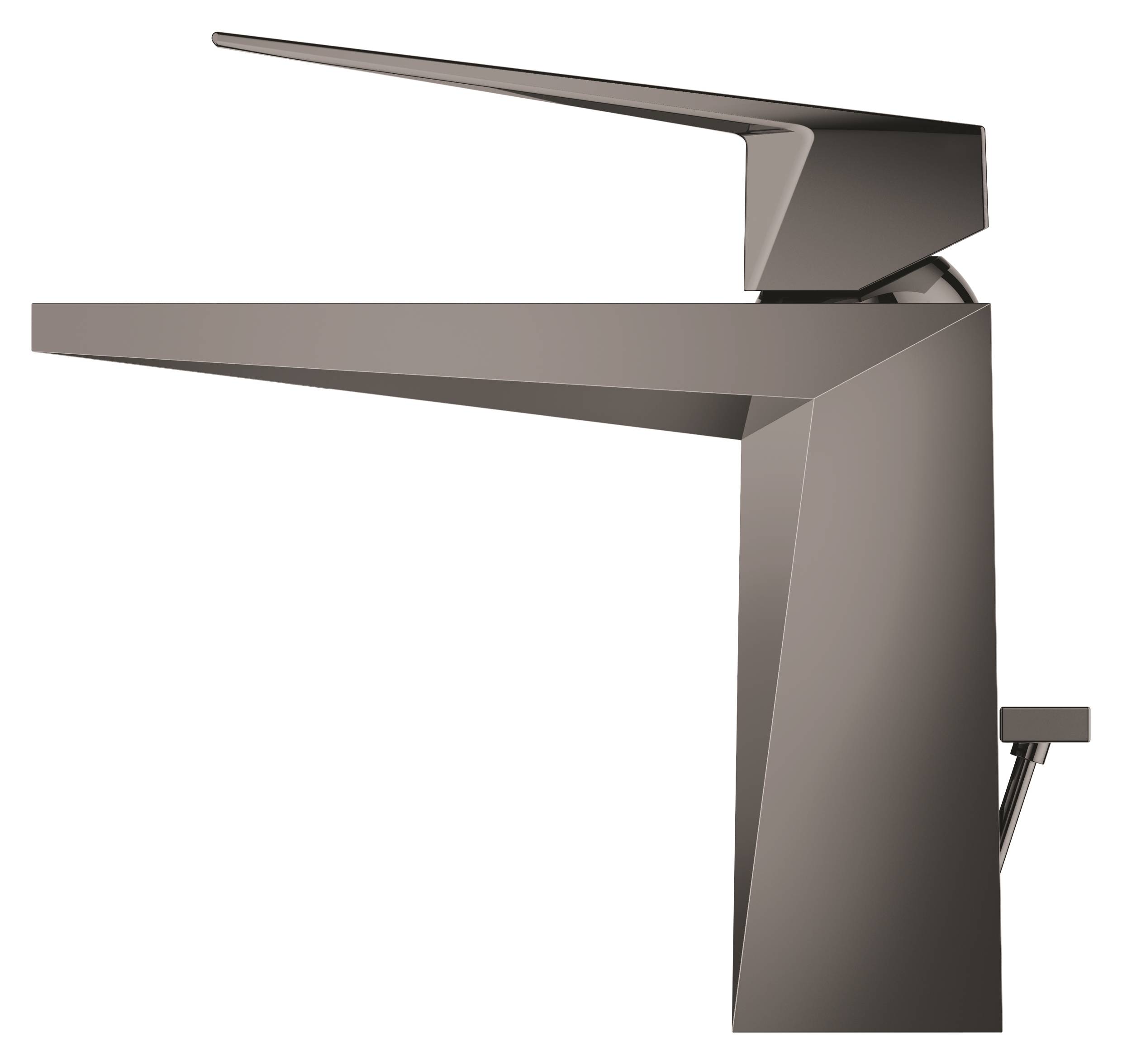 Смеситель для раковины GROHE Allure Brilliant с донным клапаном, темный графит глянец (23029A00) - Вид №3