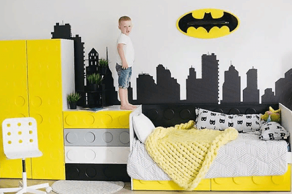 Подростковый диван-кровать с 2 ящиками "Бэтмен" МАНДАРИН ЛЕГОЛЕНД 178723 Серый Santreyd  - Вид №5