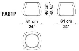 B&B Italia Outdoor Круглый садовый пуф из ткани Fat-sofa outdoor sun-id-1502582 - Вид №2