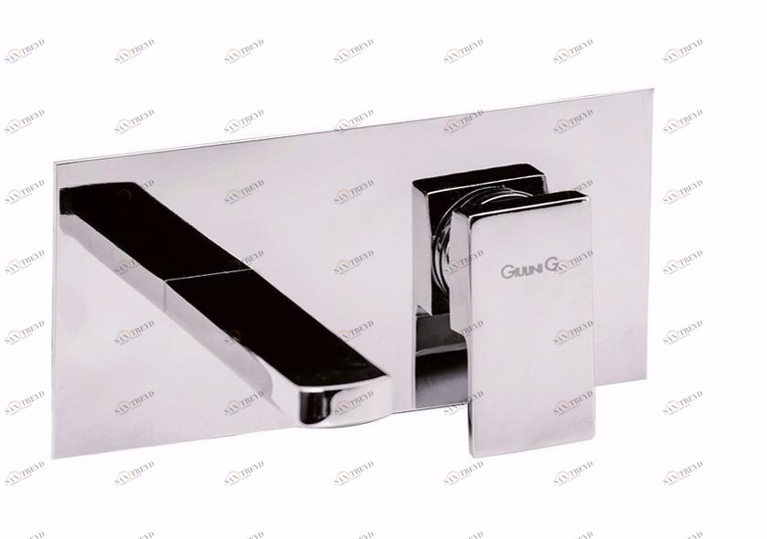 Rubinetteria Giulini Смеситель для раковины настенный, однорычажный, с тарелкой Pablolux F9810