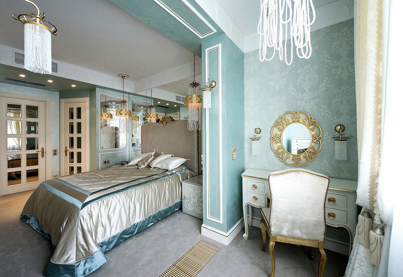 Золотое зеркало круглое настенное TIFFANY IN SHAPE TIFFANY 00-3860106 Золото - Вид №2