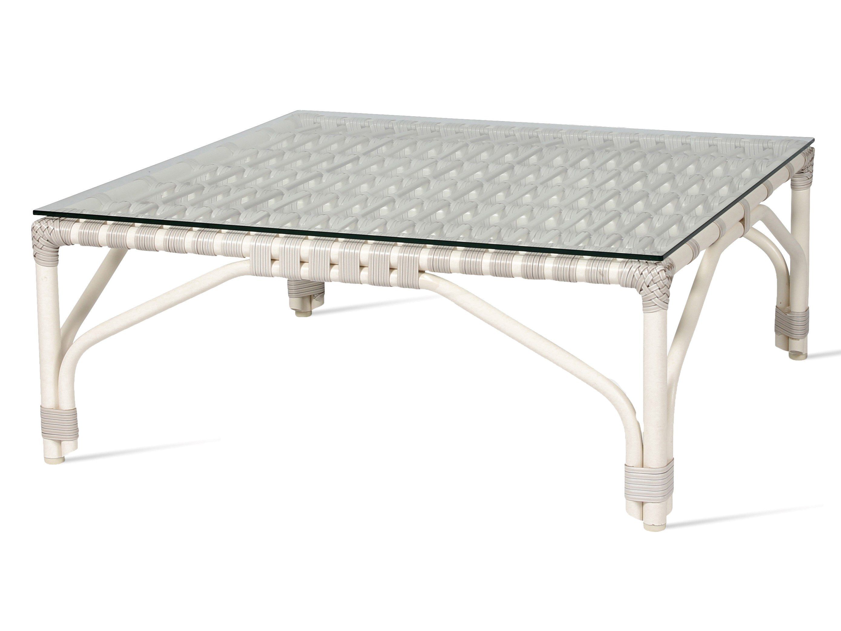 Плетеный квадратный низкий садовый столик Vincent sheppard Lucy ARCH-00003206