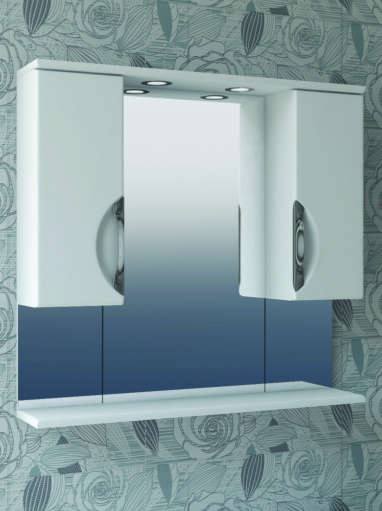 Зеркало Callao 800 (со спотом)800⨉160⨉700 мм белый VIGO sun-id-665109 - Вид №1