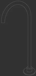 Ceadesign Напольный излив из нержавеющей стали для ванны Free ideas Fre 212