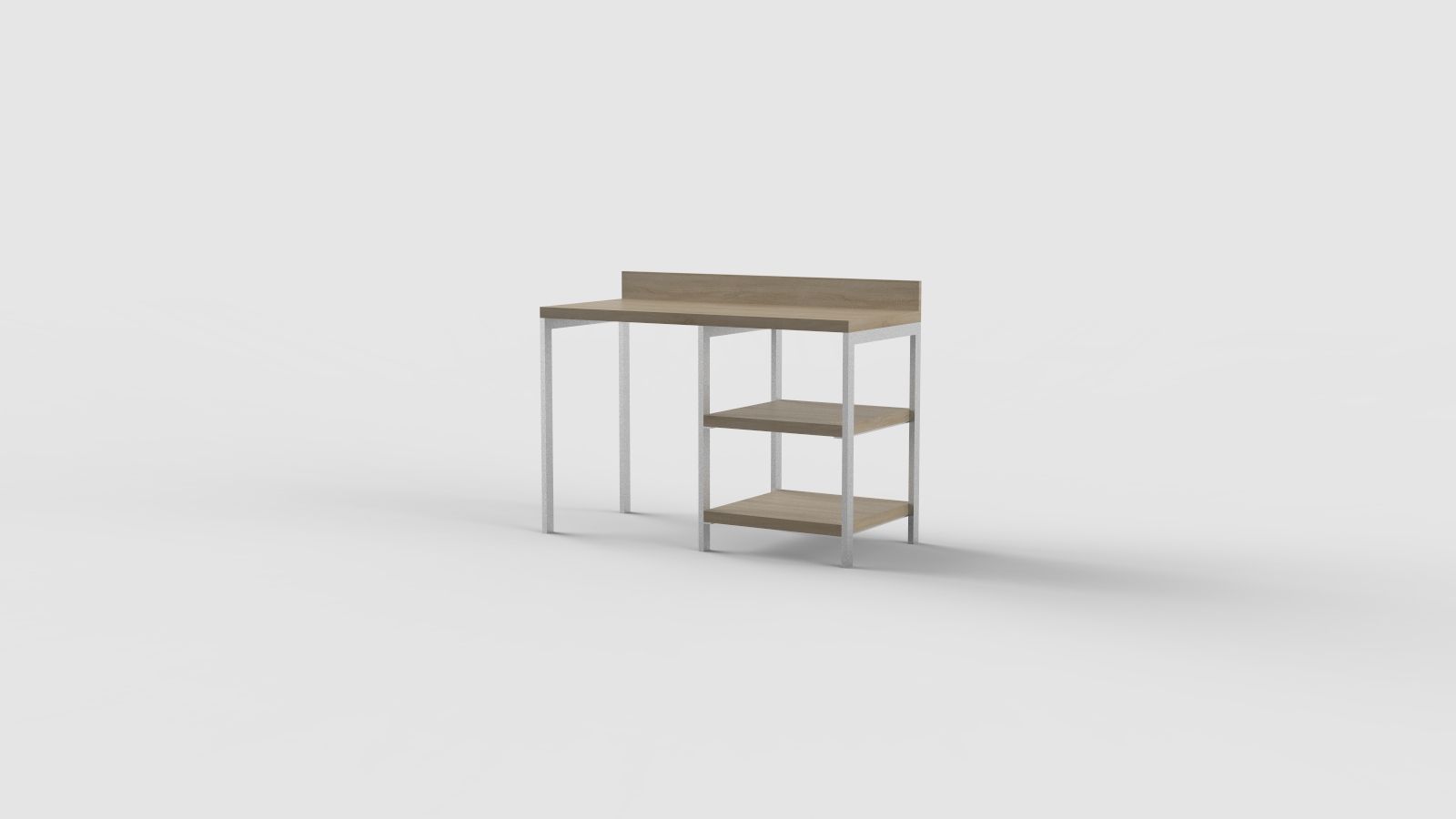 Прямоугольный стол с полками для контракта Mobilspazio ARCH-00076414 - Вид №40