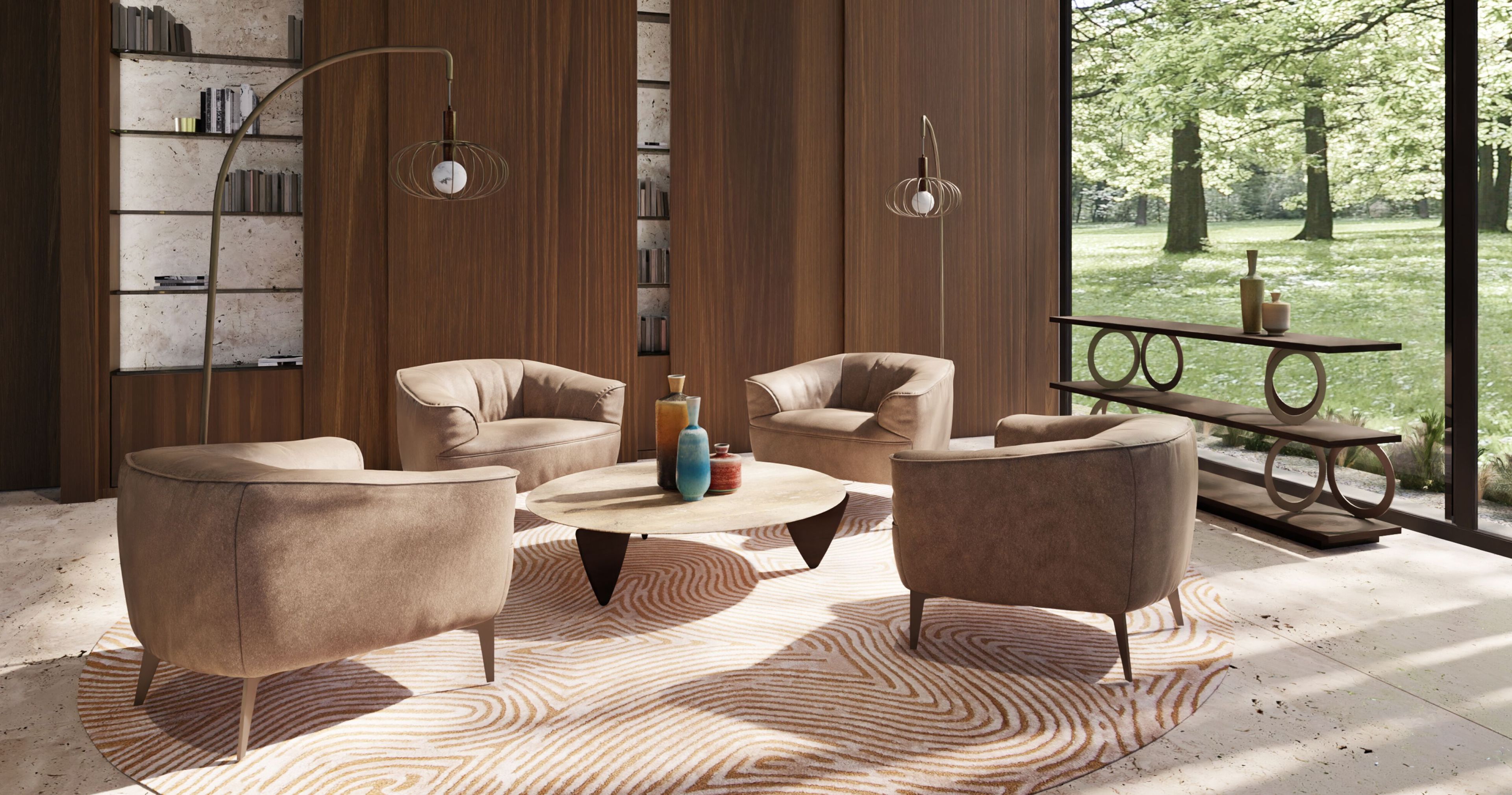 Кожаное кресло с подлокотниками Borzalino SIGMUND ARCH-00142778 - Вид №11