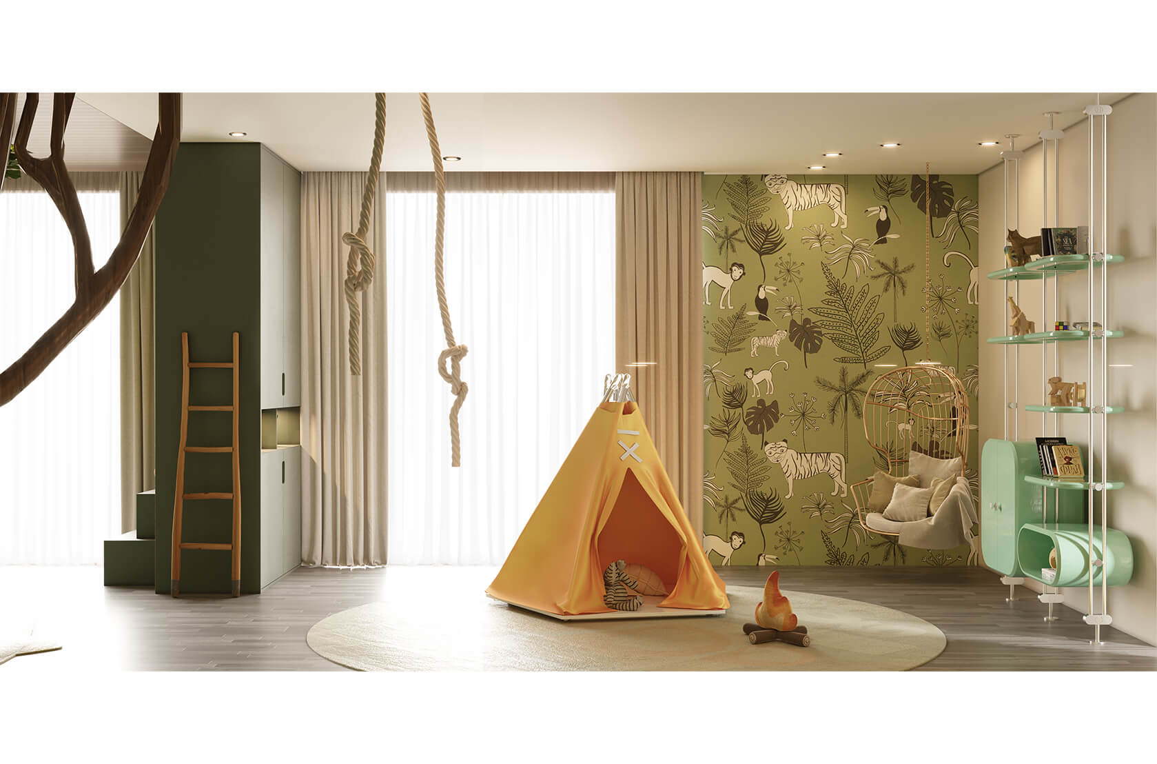 CIST528 Детское подвесное кресло Нодо Circu  - Вид №14