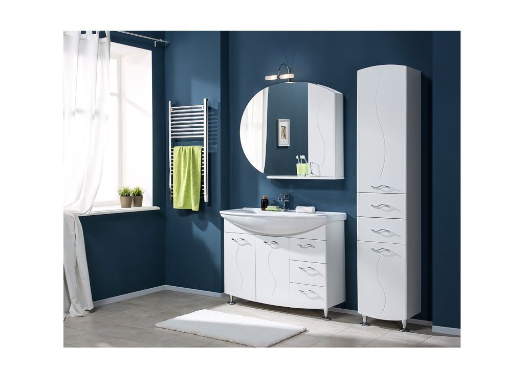 Мебель для ванной Aquanet Моника 105 белый 00187564 - Вид №4