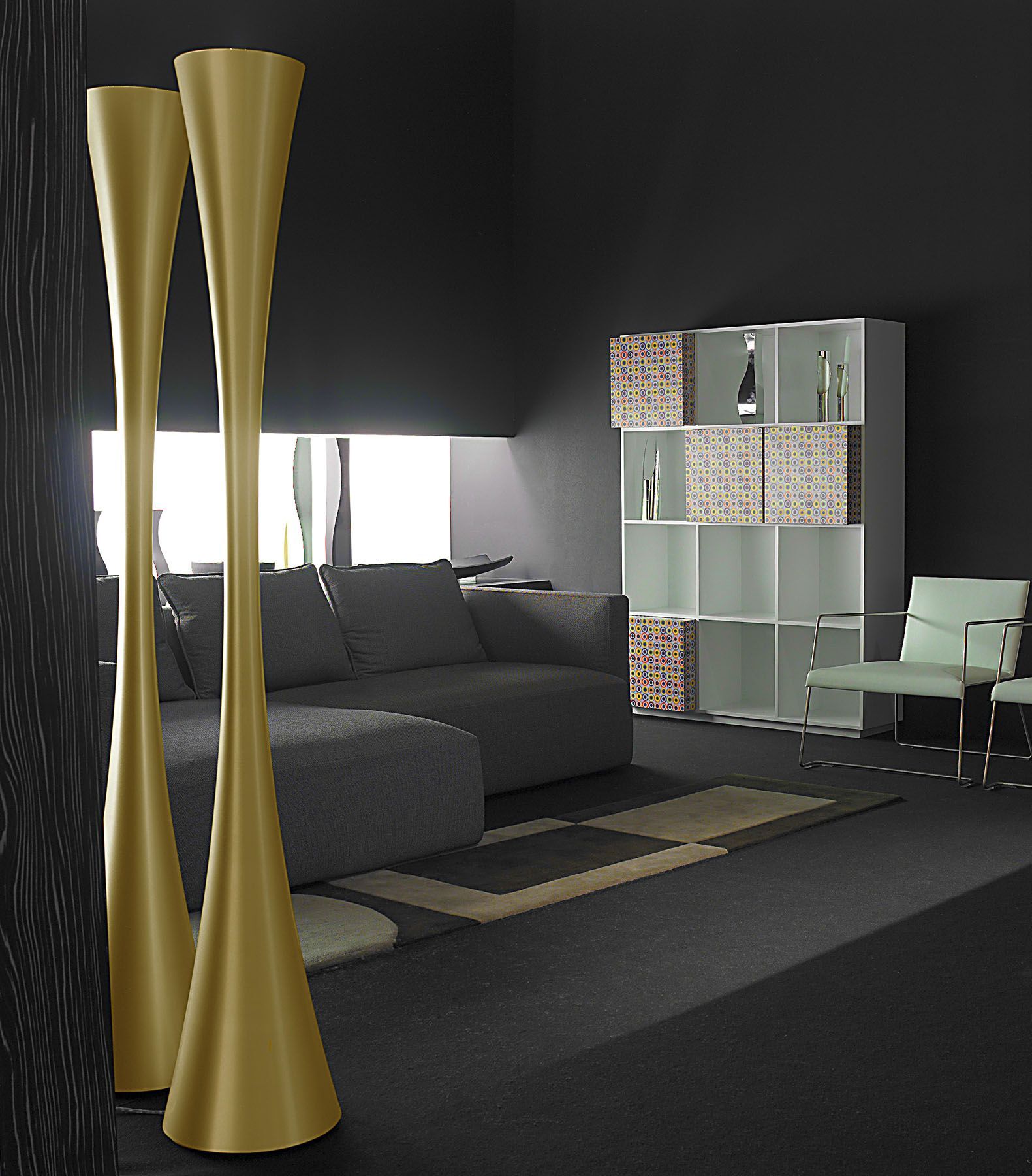 Светодиодная напольная лампа из смолы Martinelli Luce BICONICA ARCH-00023698 - Вид №8