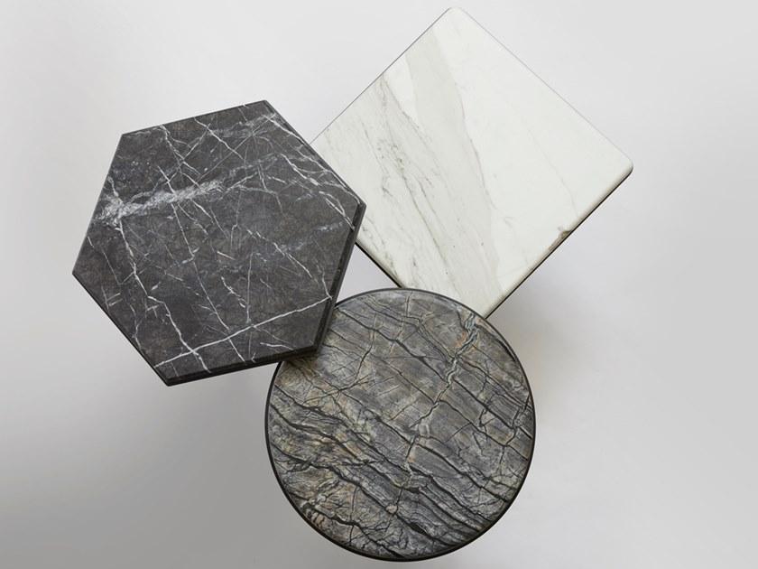 GABRIEL SCOTT Шестиугольный столик из мрамора Pedestal sun-id-1392360 - Вид №2