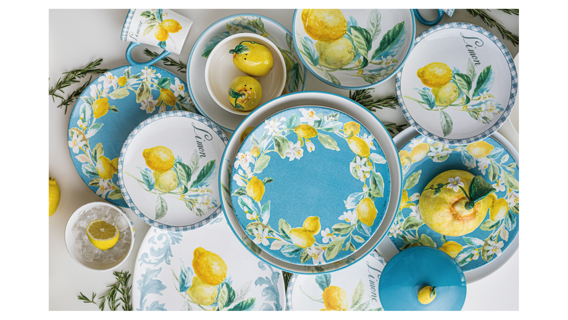 10652462 Certified International Тарелка закусочная Certified Int. Лимоны 23см, керамика (Citron) Керамика  - Вид №1