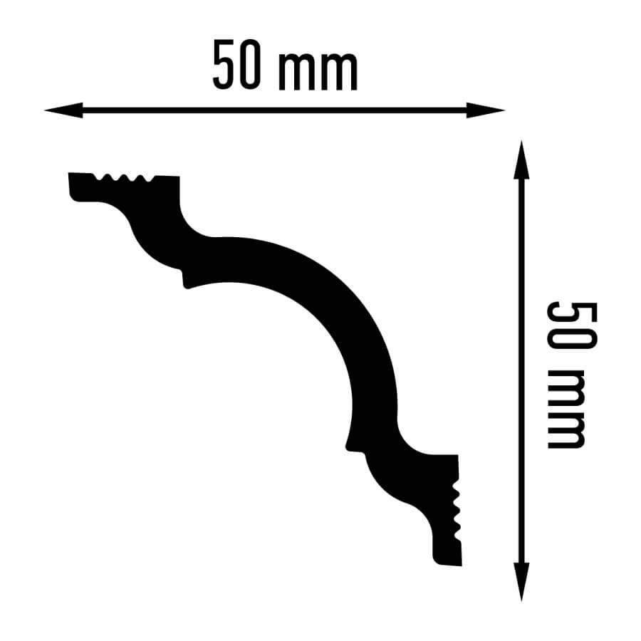 Плинтус потолочный Плинтэкс I 50/50 SC (75 шт) STSR-2061 - Вид №1