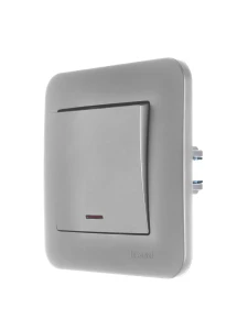 ASTI Выключатель с подсветкой платина