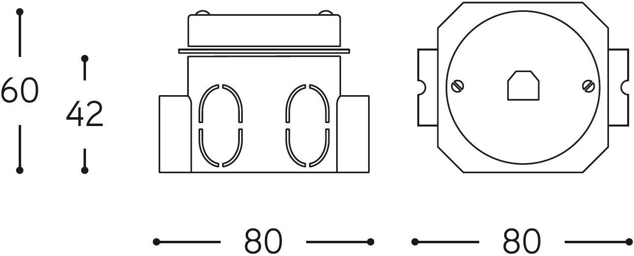 Aldo Bernardi Одиночная керамическая электрическая розетка Acquario sun-id-1404071 - Вид №1