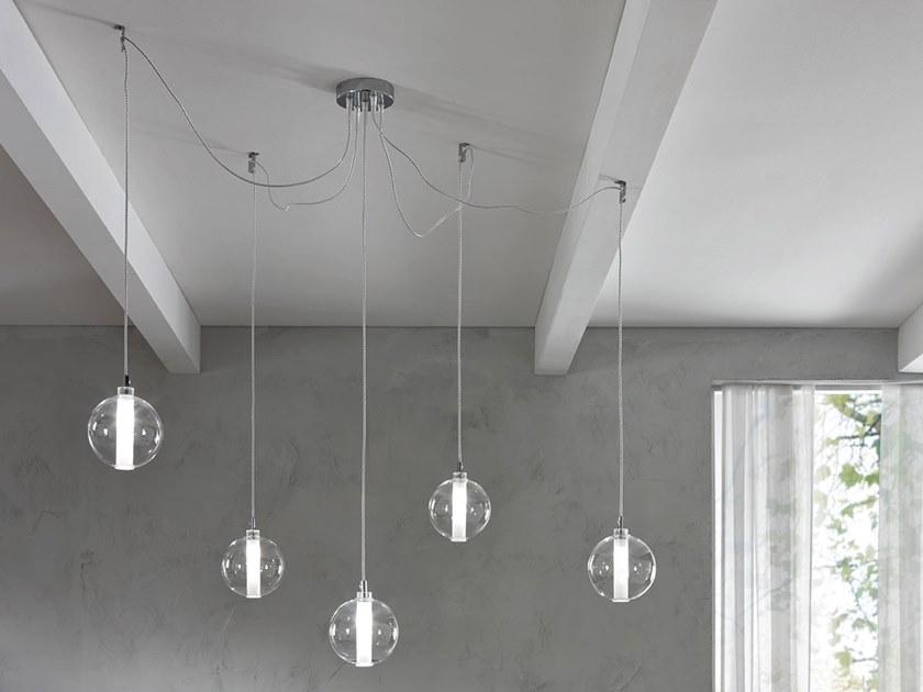 Cangini & Tucci Подвесной светильник из металлизированного боросиликатного стекла Eclisse 1293.5l - Вид №1