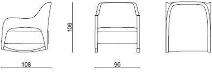HUGUES CHEVALIER Кресло-качалка с подлокотниками Saint-germain sun-id-1453622 - Вид №1