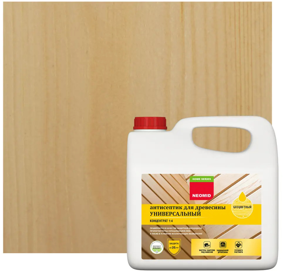 Концентрат антисептик NEOMID 1:4 для защиты древесины на 35 лет 18551821