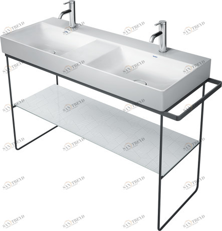 0031171000 Консоль металлическая напольная ** DuraSquare #003117 1265 x 451 мм
Хром Black Matt Duravit