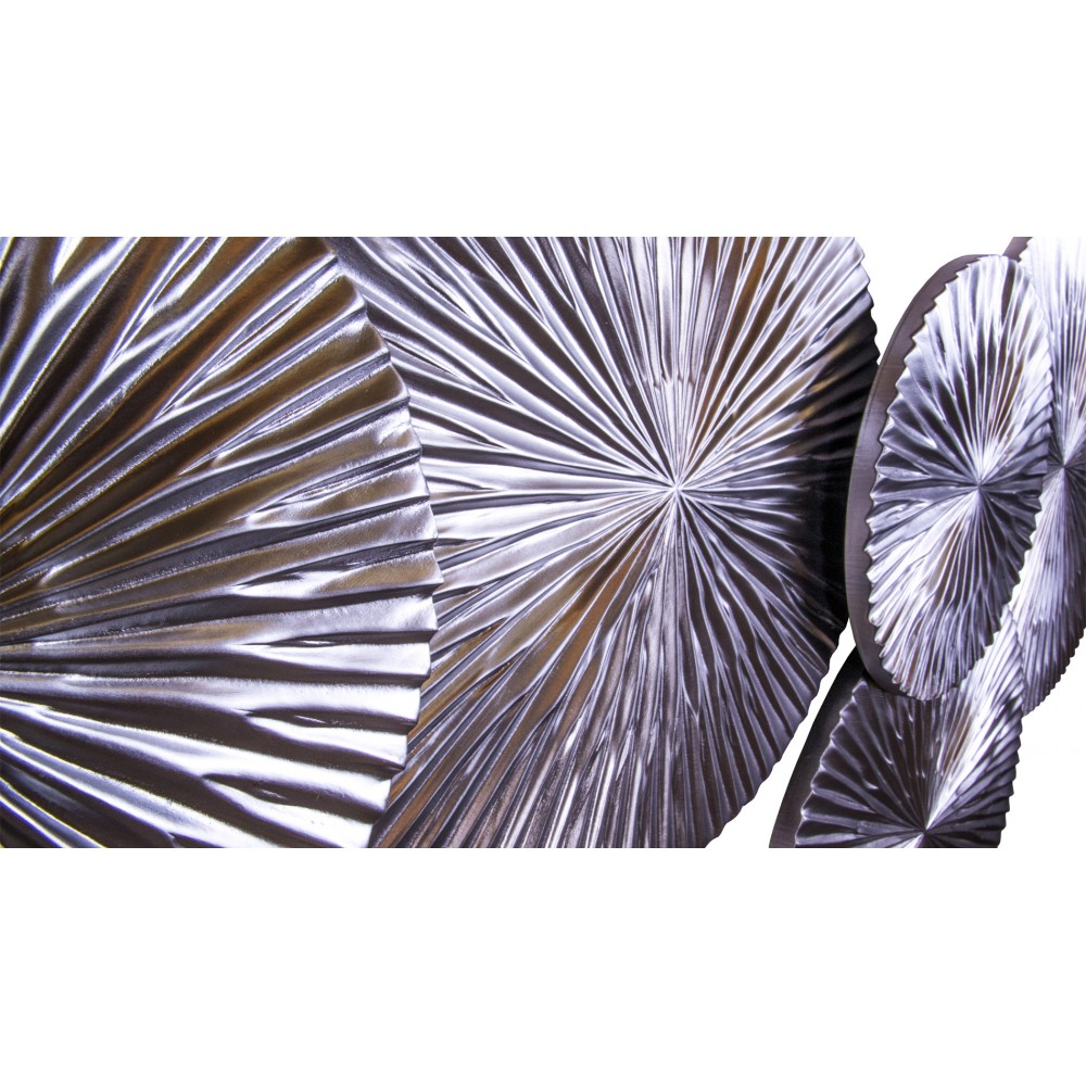 Панно на стену из дерева на inflow silver 130*85см. EVENHOME ДИЗАЙНЕРСКИЕ 129704 Серебряный  - Вид №2