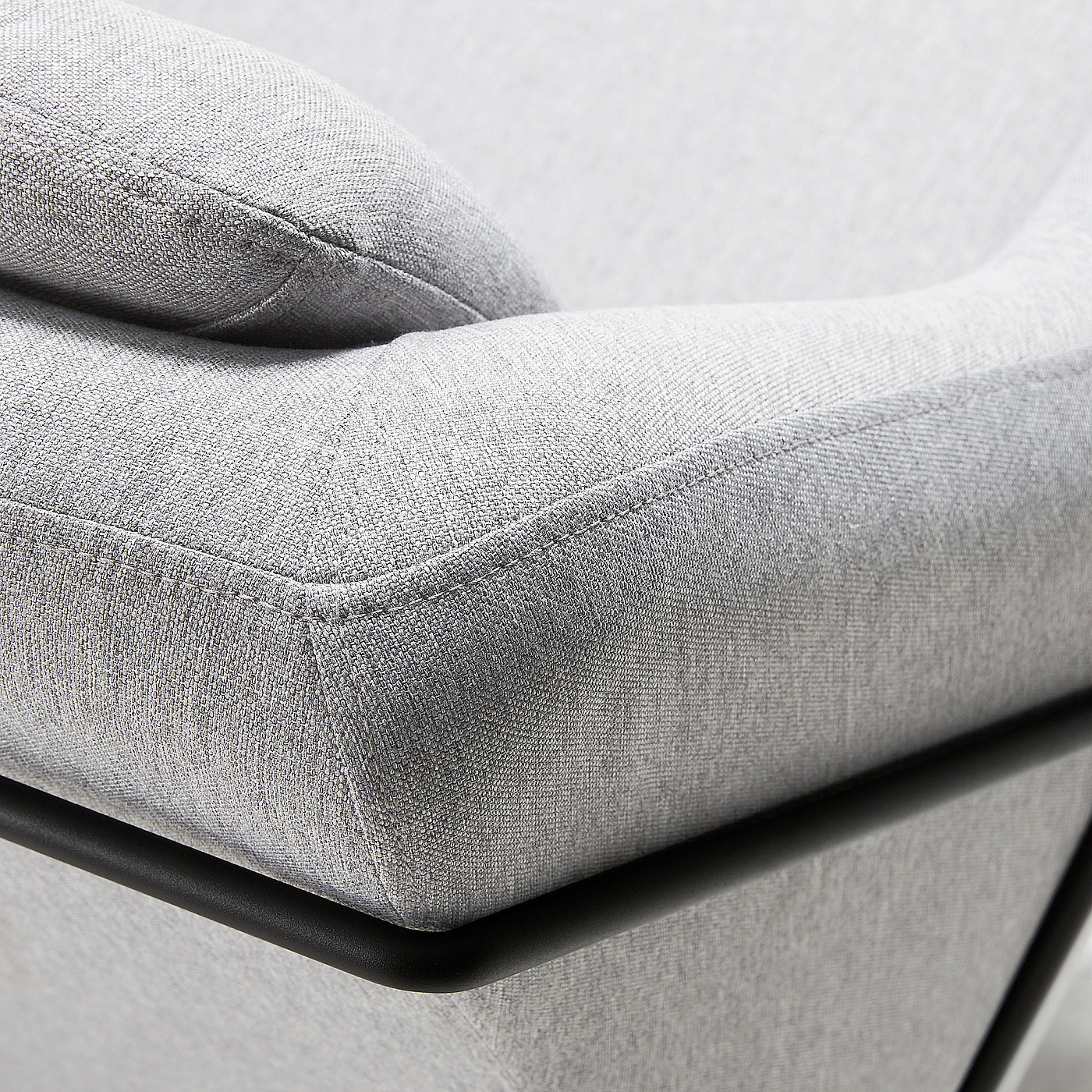 068783 Диван серый 128 см La Forma Brida  - Вид №3