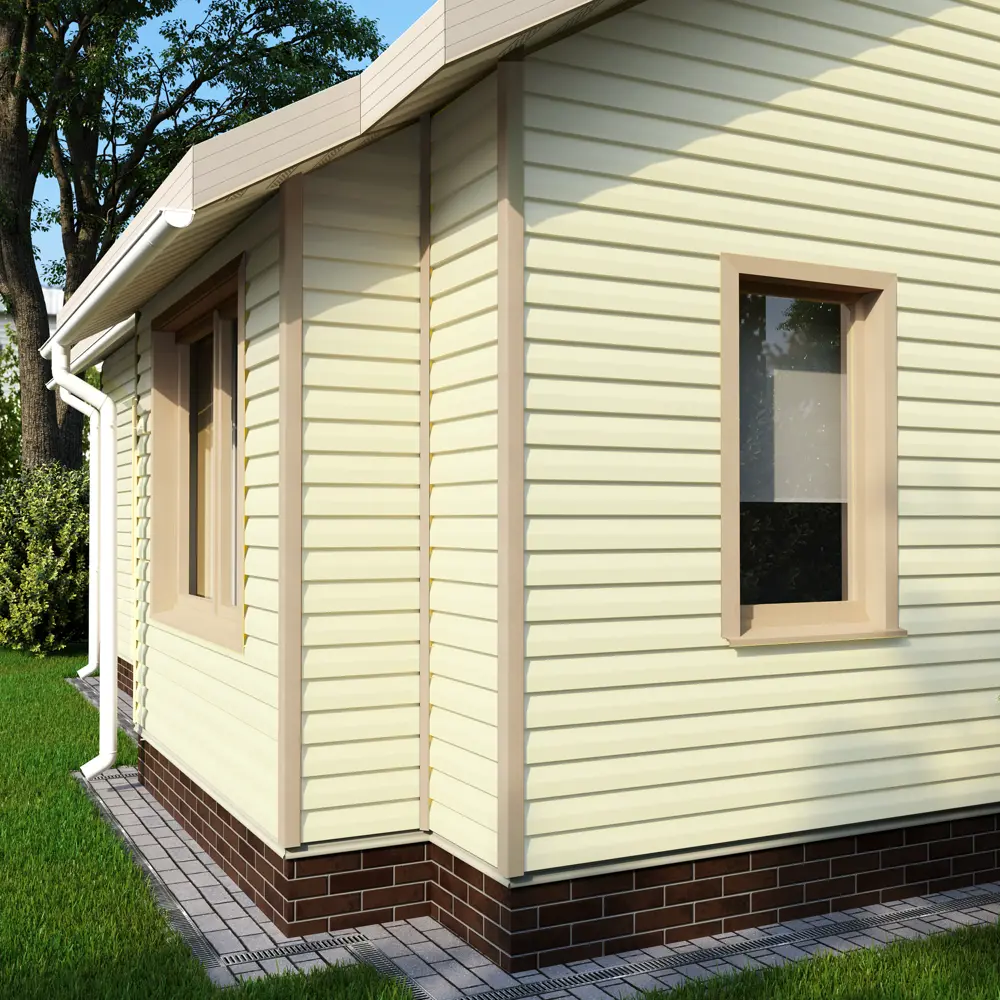 83577512 Сайдинг виниловый Artens Брус 3 м Ваниль 0.615 м² STLM-0041935  - Вид №3