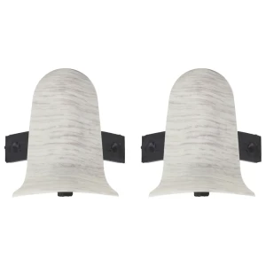 Угол для плинтуса внешний «Дуб Пепельный» 55 мм 2 шт. 18221098 STLM-2146661