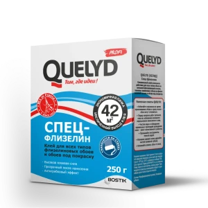 Клей Quelyd для флизелиновых и виниловых обоев 250 г 89423435