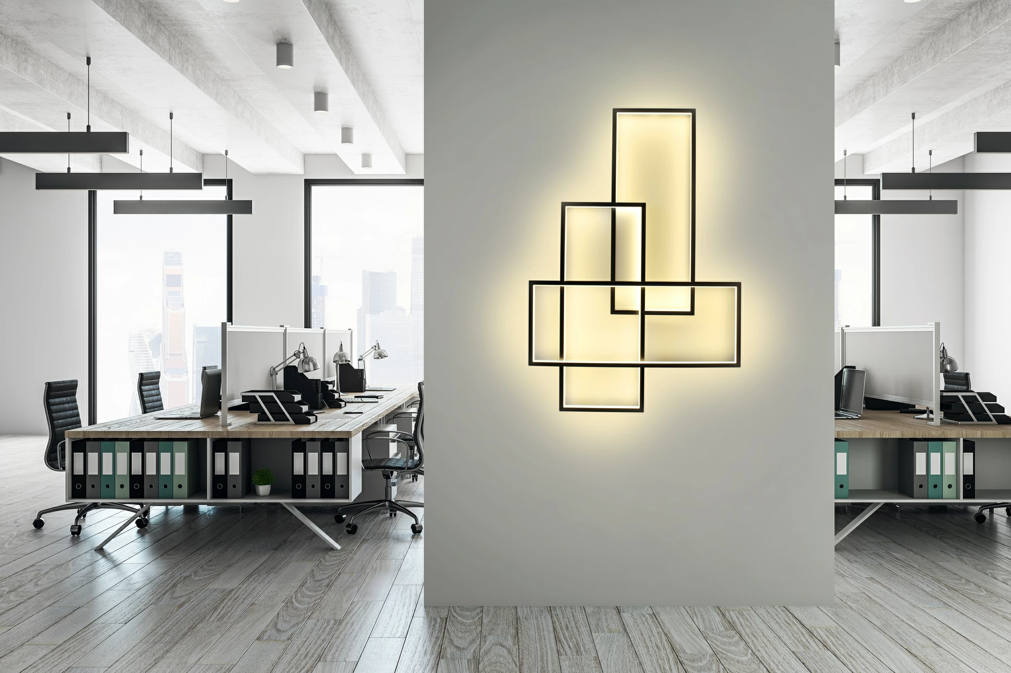 Освещение 152 x 104 см Trio LT Cinier 4000 k sun-id-1218190 - Вид №2