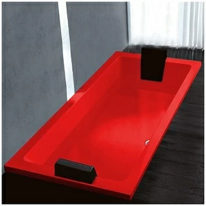Ванна Gruppo treesse Quadra 199 V0730-DX-K красная прямоугольная встроенная правая