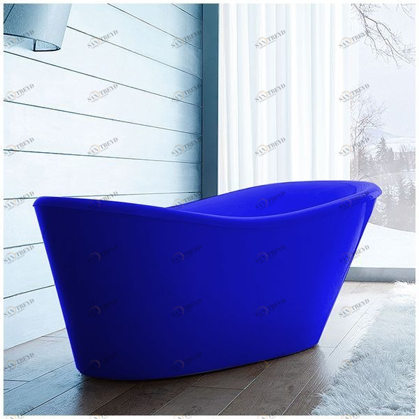 Ванна Gruppo treesse Nina VTL-V0371-SI синяя классическая отдельностоящая VTLV0371SI