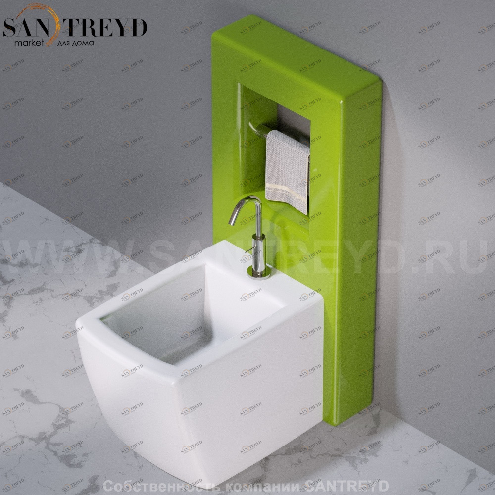 C302VX.121 Настенный керамический шкаф для биде напольное WALL A. e T. Italia AeT ITALIA