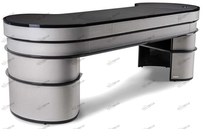 Visionnaire Овальный кожаный стол с ящиками Wall street sun-id-1456916