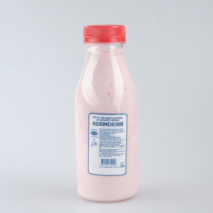 Йогурт Коломенский Клубника питьевой 3,4%-4,0% Коломенское молоко 350 г БЗМЖ