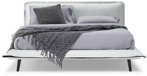 Natuzzi Двуспальная кровать с обивкой из ткани