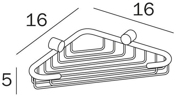 INDA® Настенная мыльница из нержавеющей стали Inox A14310 - Вид №1