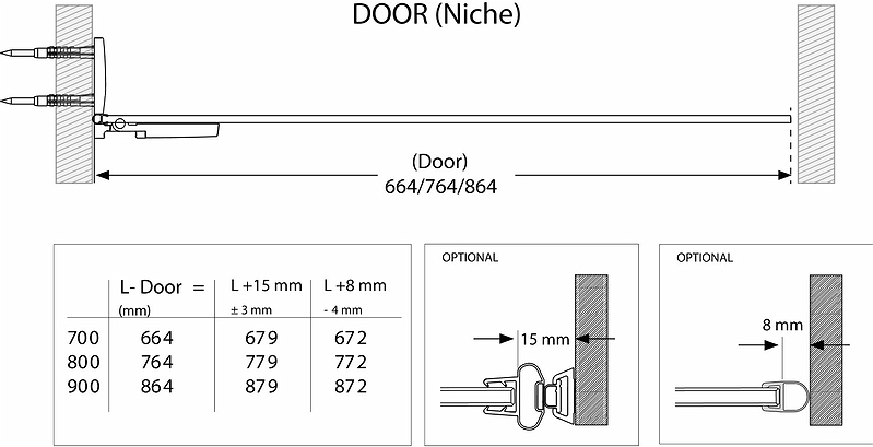 686181 Душевая дверь IFO Stella, дверь IFO Stella 900 левая - Вид №7