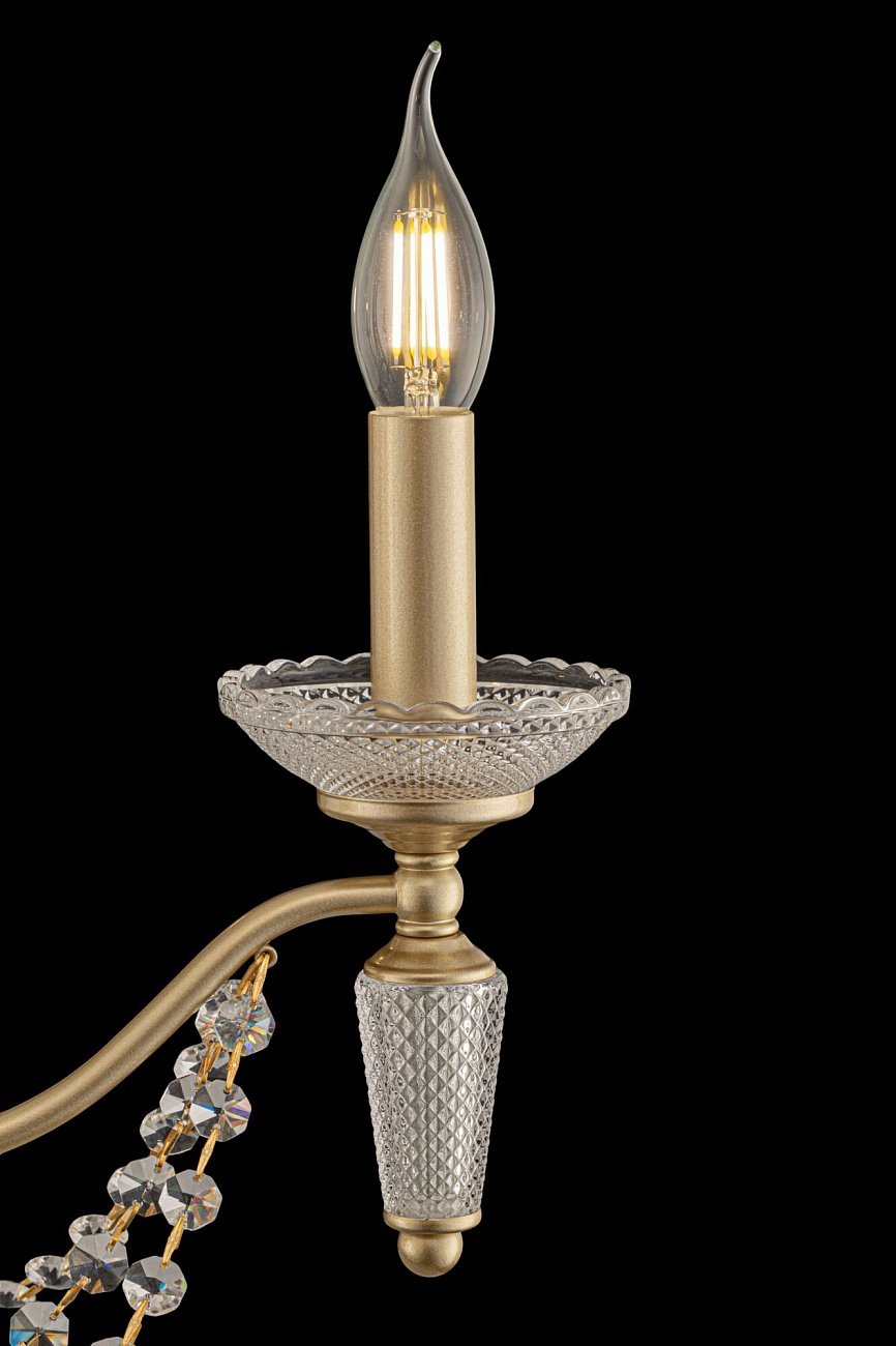 Люстра подвесная золото, 5 плафонов Zoe FR2009PL-05G FREYA CLASSIC 00-3956401 Золото - Вид №5