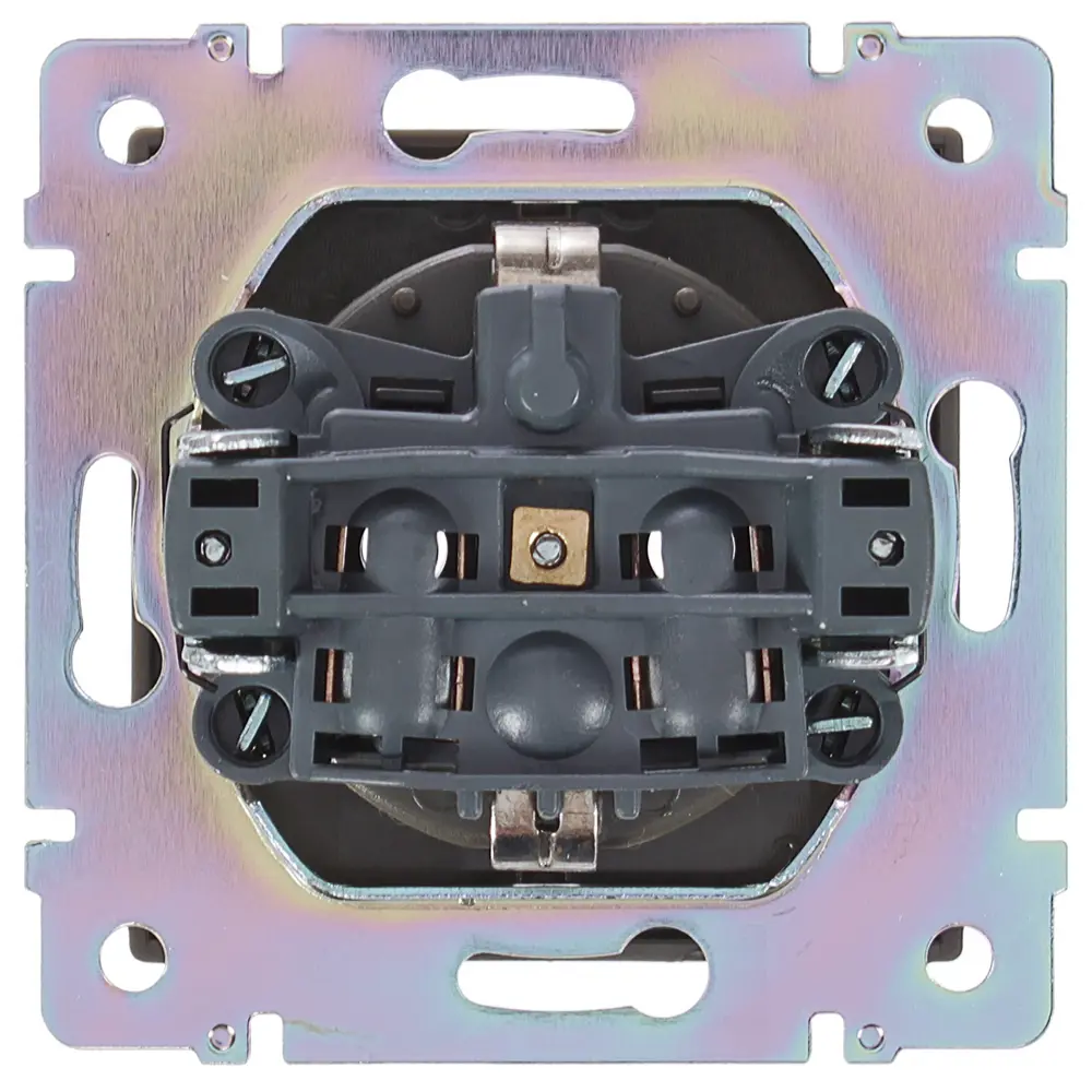 Розетка встраиваемая Werkel с заземлением, цвет серо-коричневый STLM-2008643 - Вид №3