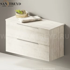 Flaminia BOX Настенная тумба 85 см с 2-мя ящиками BX428.WR