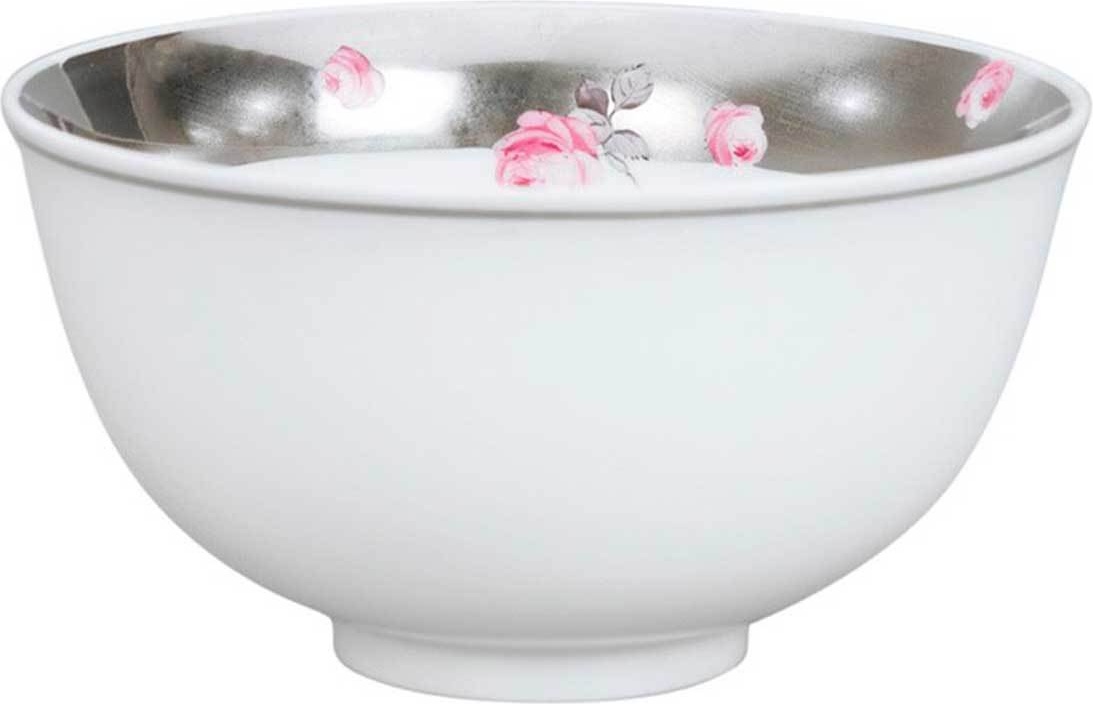 1047883 Meissen Салатник индивидуальный 12см "Пурпурная роза" (платина) Фарфор 