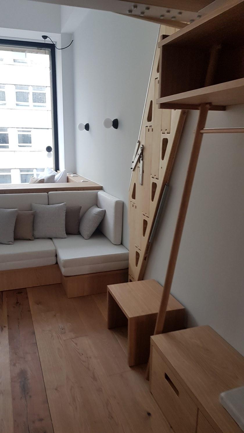 Bcompact Выдвижная лестница из бамбука  Bhl-02  - Вид №8