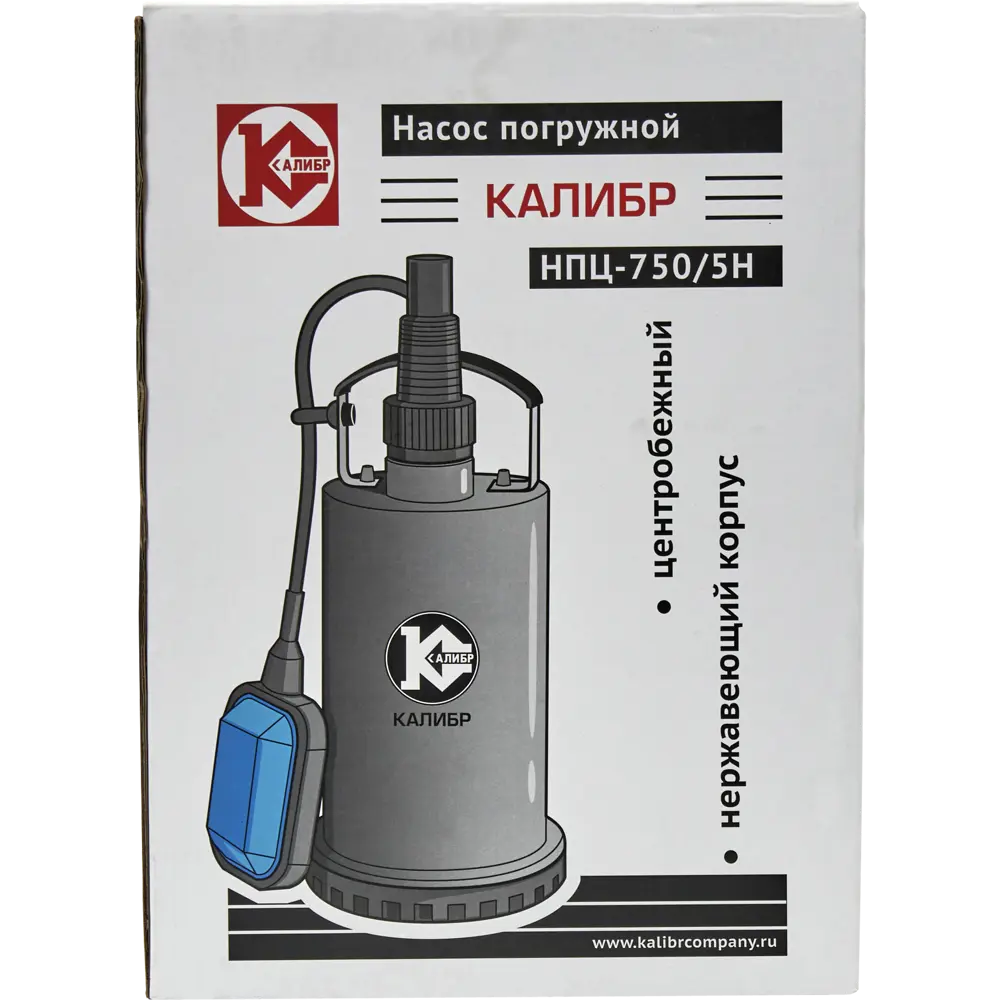 Насос погружной дренажный Калибр НПЦ-750/5НК для чистой воды, 11520 л/час 12130355 STLM-2182205  - Вид №6