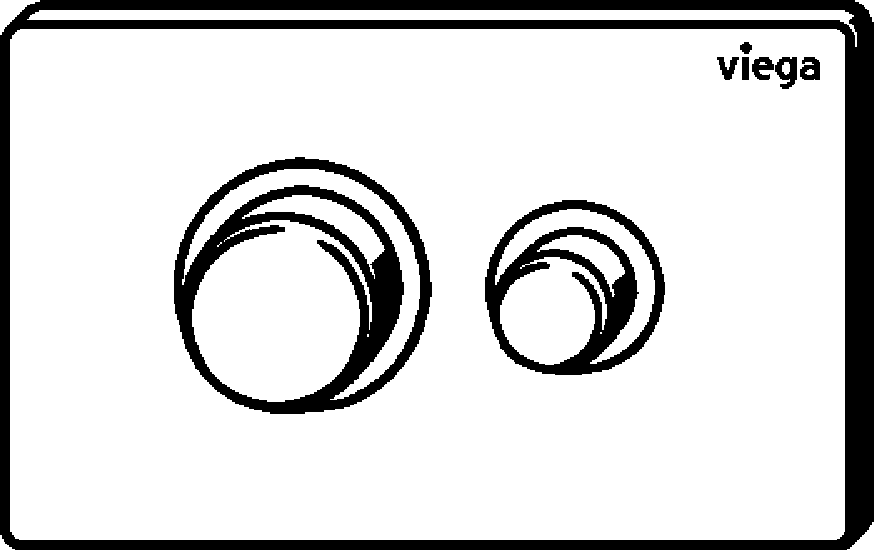 Viega Выставочный образец панели смыва Prevista для унитаза 8631.19 (774301) 774 301 - Вид №2