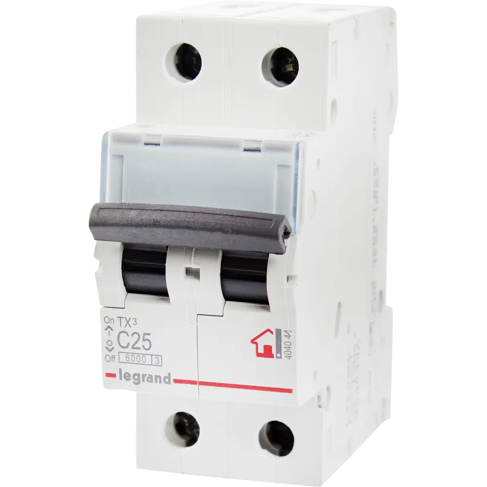 Автоматический выключатель Legrand TX3 2P C25 А 6 кА 12478327 STLM-2084355 